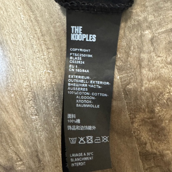 BNWT The Kooples Rock Is Dead tshirt size 1/small - Picture 5 of 5